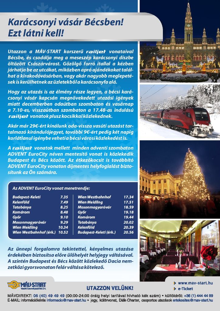 MAV-START_Advent_Bécsben