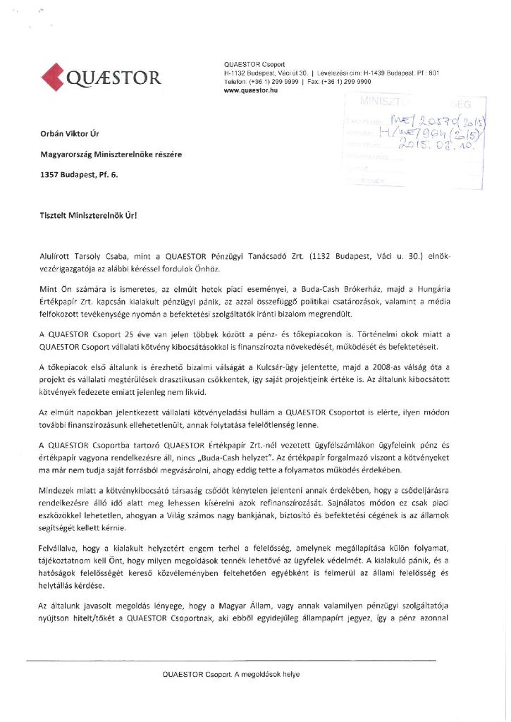 1. oldal - Forrás: Miniszterelnökség