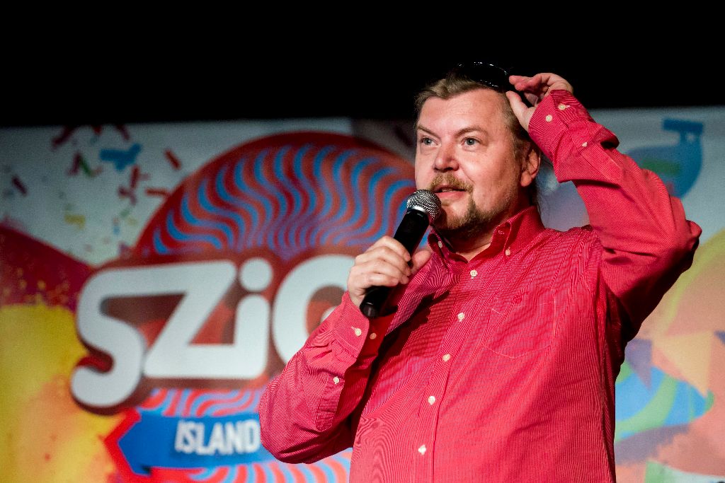 Budapest, 2015. május 14. Gerendai Károly fõszervezõ az idei Sziget fesztivál sajtótájékoztatóján a fõvárosi A38 Hajón 2015. május 14-én. MTI Fotó: Mohai Balázs