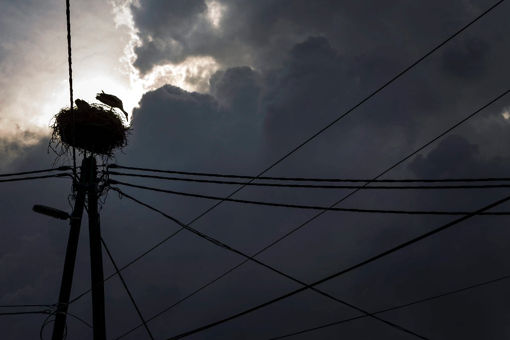 Kapolcs, 2015. július 25. Viharfelhõk Kapolcs felett 2015. július 25-én. MTI Fotó: Szigetváry Zsolt