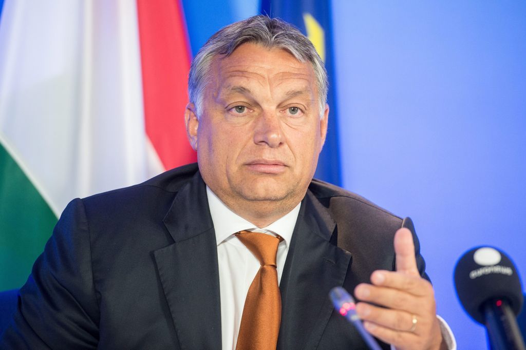 Brüsszel, 2015. szeptember 3. A Miniszterelnöki Sajtóiroda által közreadott képen Orbán Viktor miniszterelnök nemzetközi sajtótájékoztatót tart Brüsszelben, az Európai Tanács épületében 2015. szeptember 3-án. MTI Fotó: Miniszterelnöki Sajtóiroda / Botár Gergely