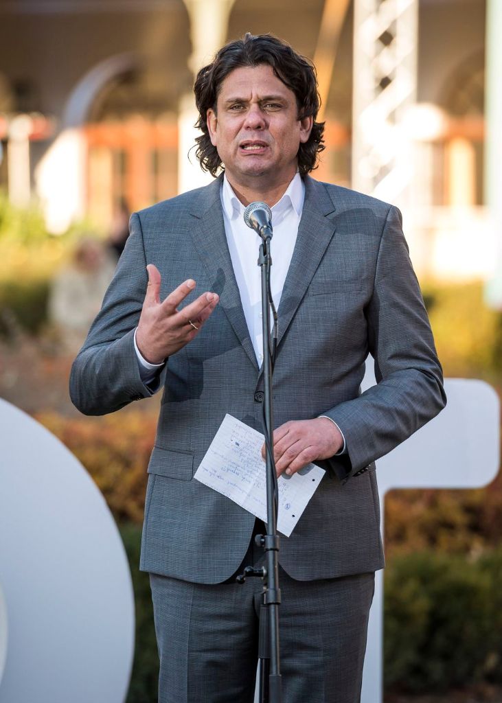 Balatonfüred, 2016. november 9. Deutsch Tamás, a Digitális Jólét Programért felelõs miniszterelnöki biztos sajtótájékoztatót tart a Digitális Jólét Program eddigi eredményeirõl a hetedik Infotér konferencián Balatonfüreden 2016. november 9-én. MTI Fotó: Bodnár Boglárka